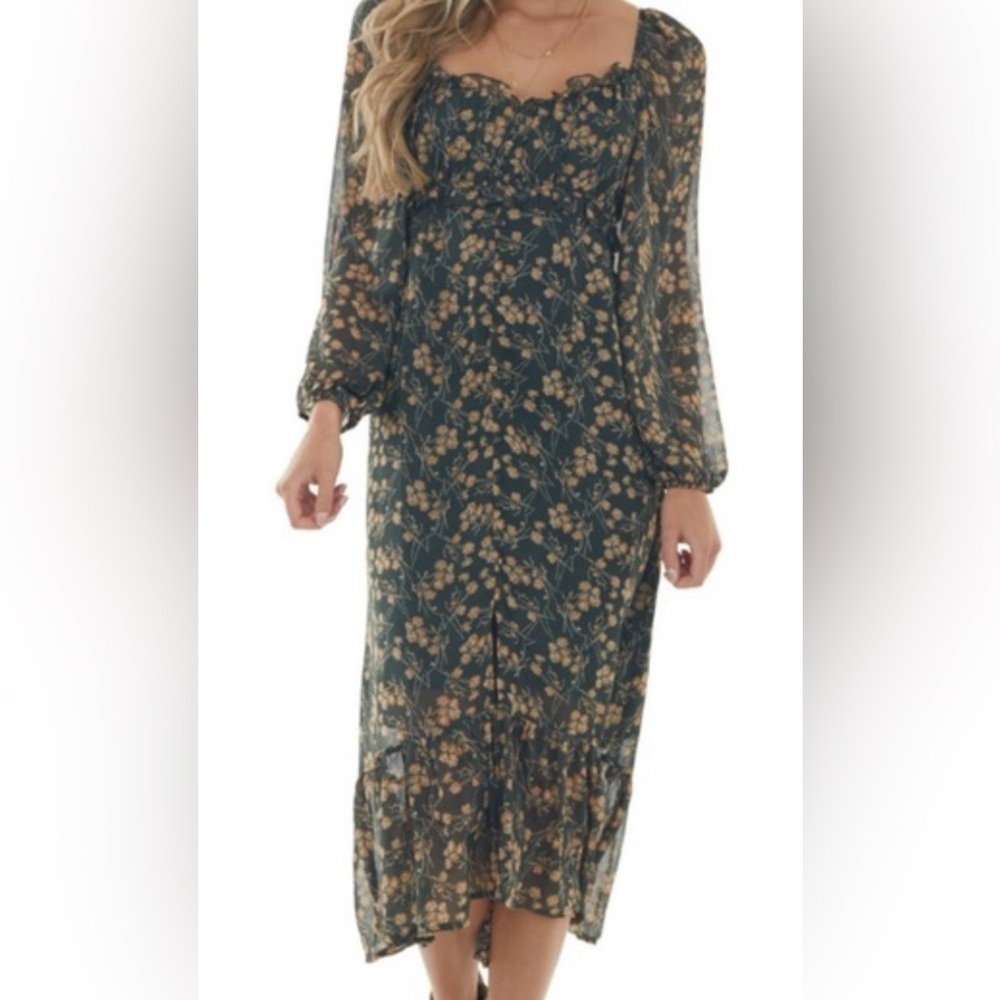 Midi floral dress
